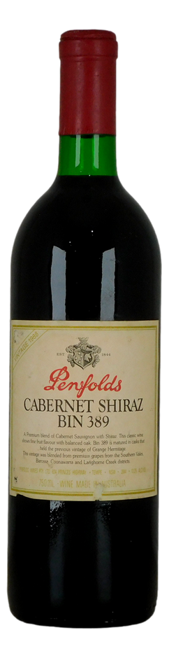 Penfolds Bin 389 Cabernet Shiraz 1988 (1x 750mL) SA.