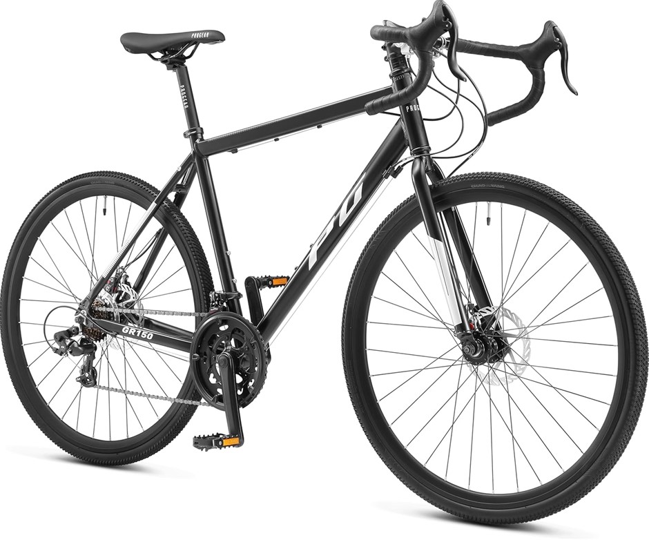 PROGEAR GR150 Road Bike 700 * 53cm, Black. NB: Minor Use.