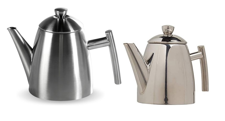 2 x FRIELING Stainless Steel Primo Teapot with Infuser, Includes the USA 12