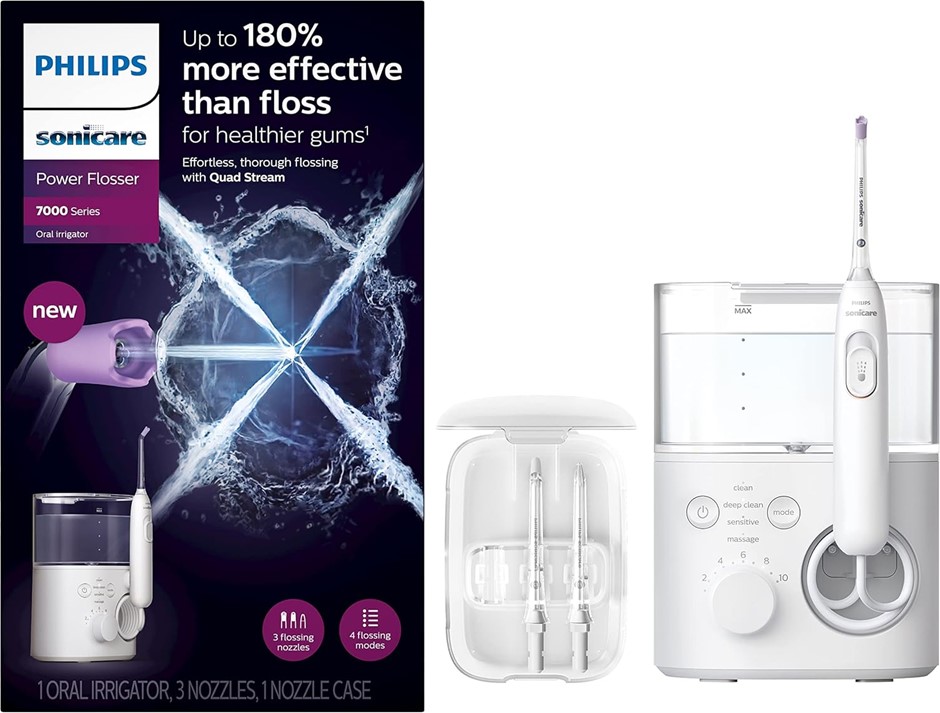 SONICARE 7000 Series Power Flosser, HX3911/42. NB: Minor Use & Missing 2 x