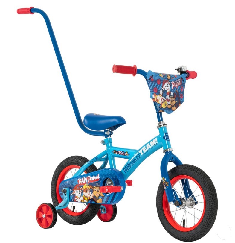 PAW PATROL Bike 30cm with Handle, Multicolour. NB: Not Boxed, Already Assem