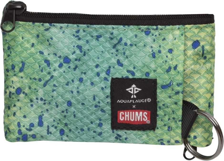 2 x CHUMS Surfshorts Wallet, Lightweight Zippered Minimalist Wallet with Cl