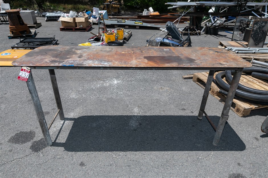 Steel Work Bench with Pedestal Stand