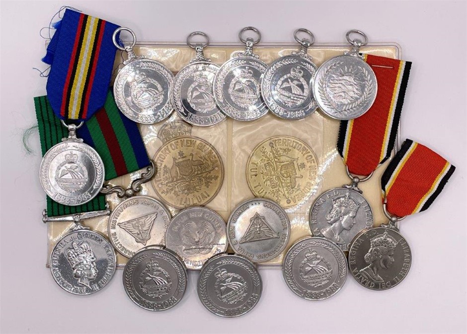 Approx. 17 x Asstd Papua New Guinea Service Medals