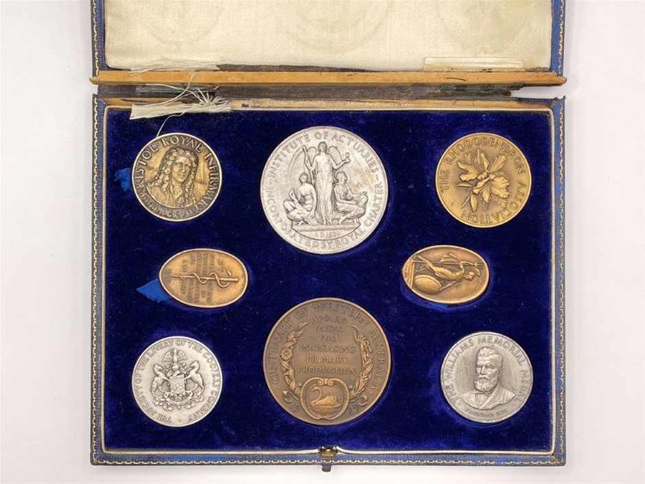8 x AU/British T. Hugh Paget Specimen Medals, C:1927-1929
