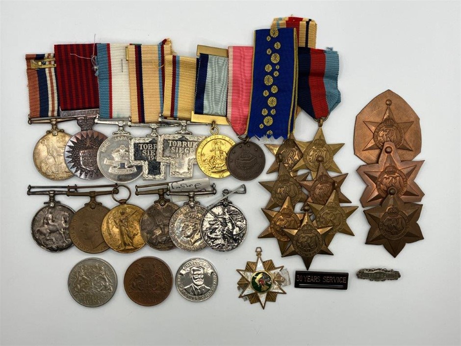 Approx. x29 World Military & Service Medals - IND,VT,JPN,FR & others