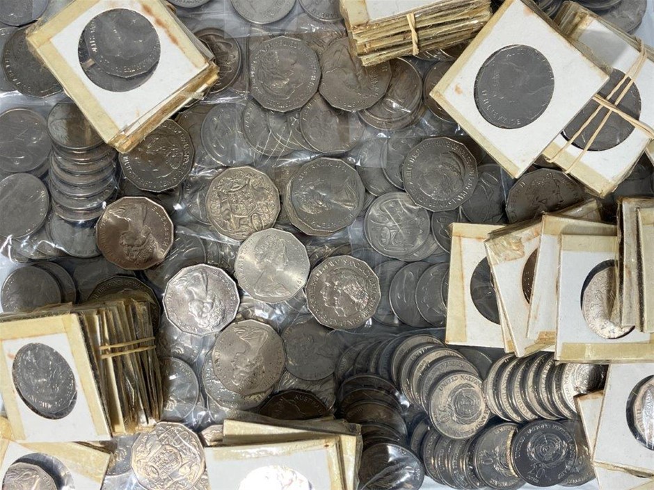 Approx. x 260 Asstd AU - Queen Elizabeth II decimal coins - 50 & 20c