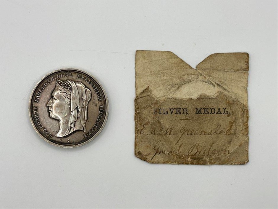 1880 Melbourne International Exhibition Silver Medal