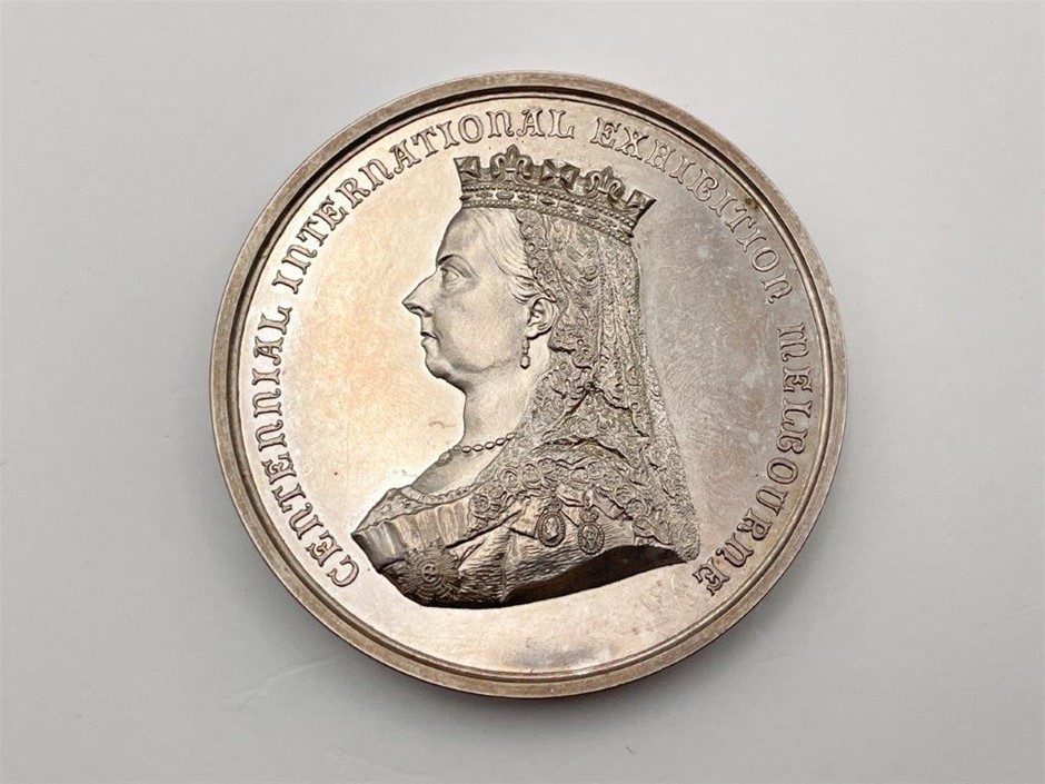 1888 Melbourne Centennial Exhibition Silver Medal