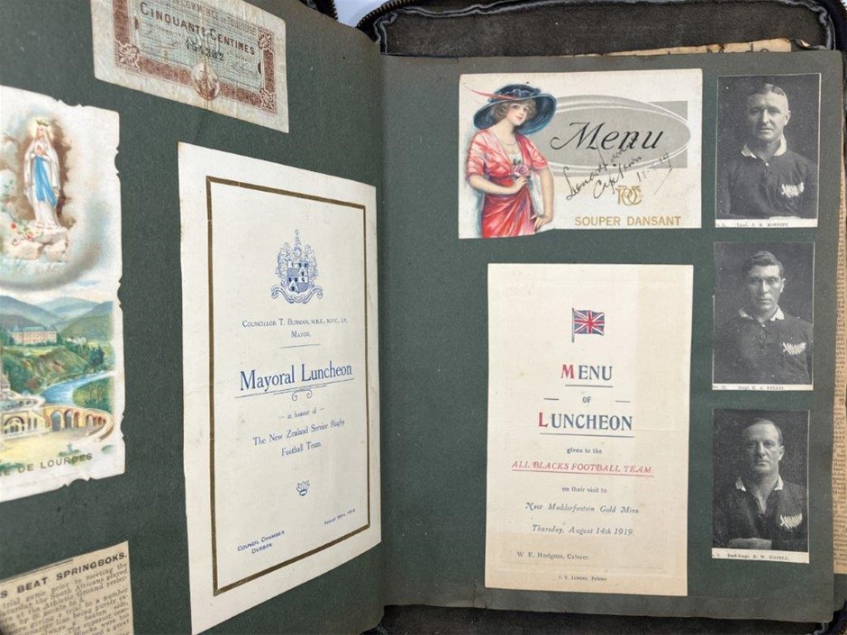 Leather Compendium & Scrap Book belonging to Dr.W.R.Fea