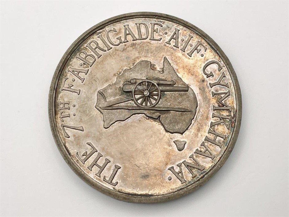 1916 Australia 7th Field Artillery Brigade Gymkhana in Silver