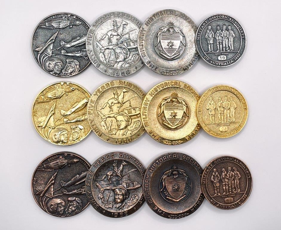 Approx. x12 Asstd Military Historical Society of Australia Medals