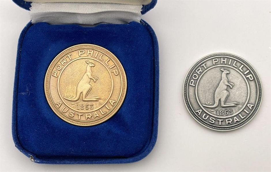 2 x AU Historical Medals - Numismatic Assn. of VIC, Port Phillip