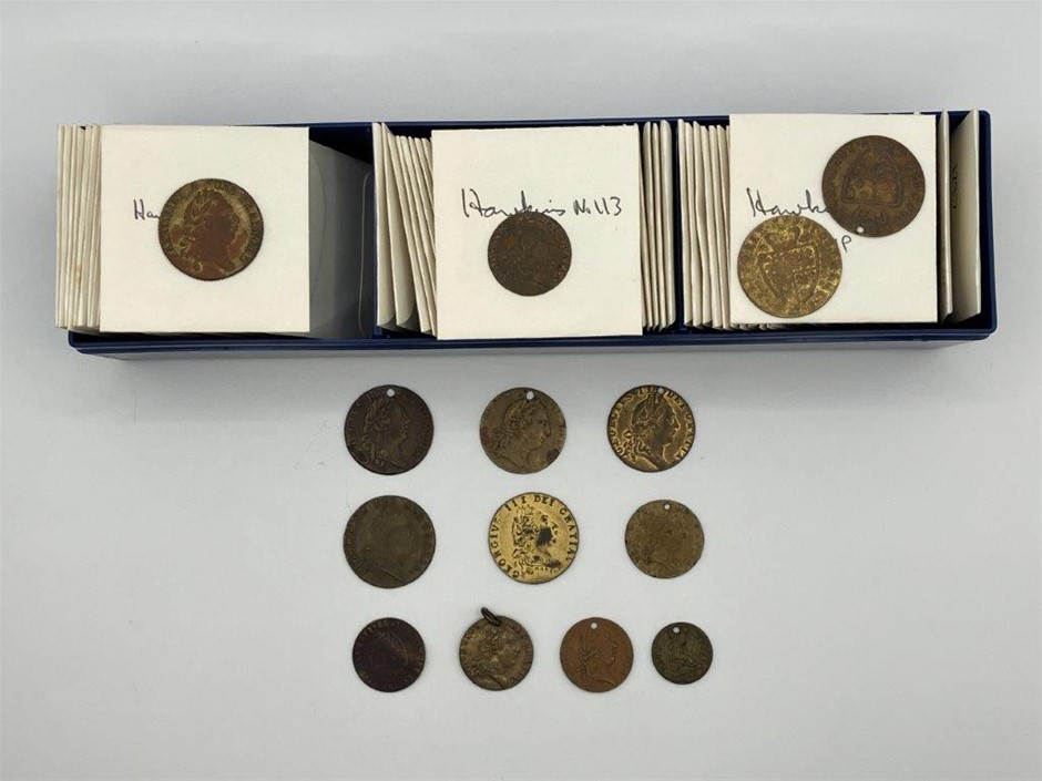 Approx. 112 x George III, Jetons, Guinea & Half Guinea C:1850s-1900