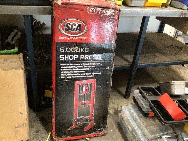 <p>SCA 6ton Shop Press</p>
