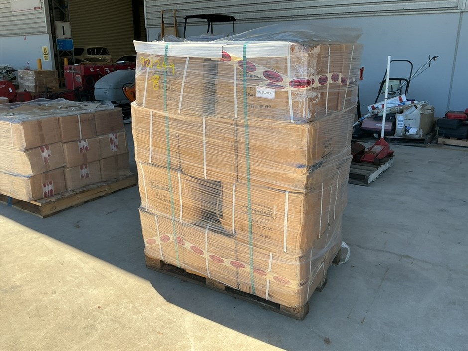 <p>Pallet of Fuel Filters</p>