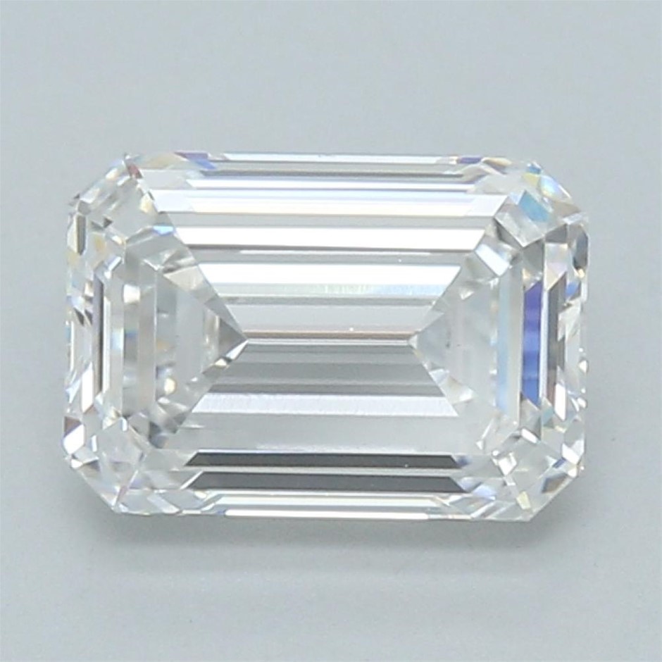 2.08 Carat Emerald Cut Diamond F/VVS2