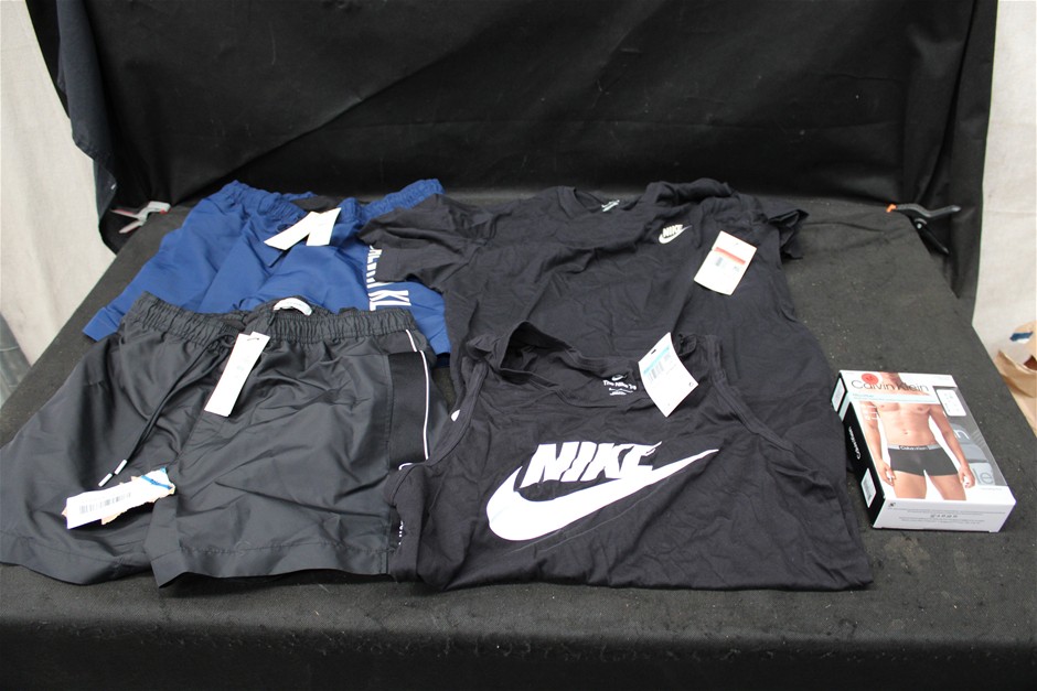 Assorted Clothing Including Nike and Calvin Klein