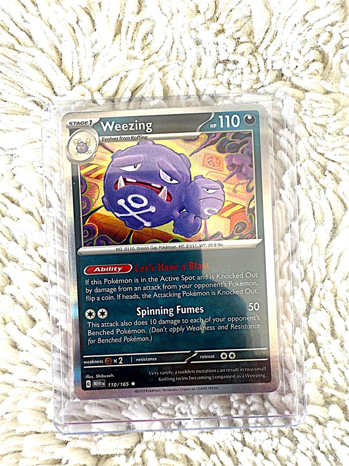 Weezing Rare Holo English 110/165