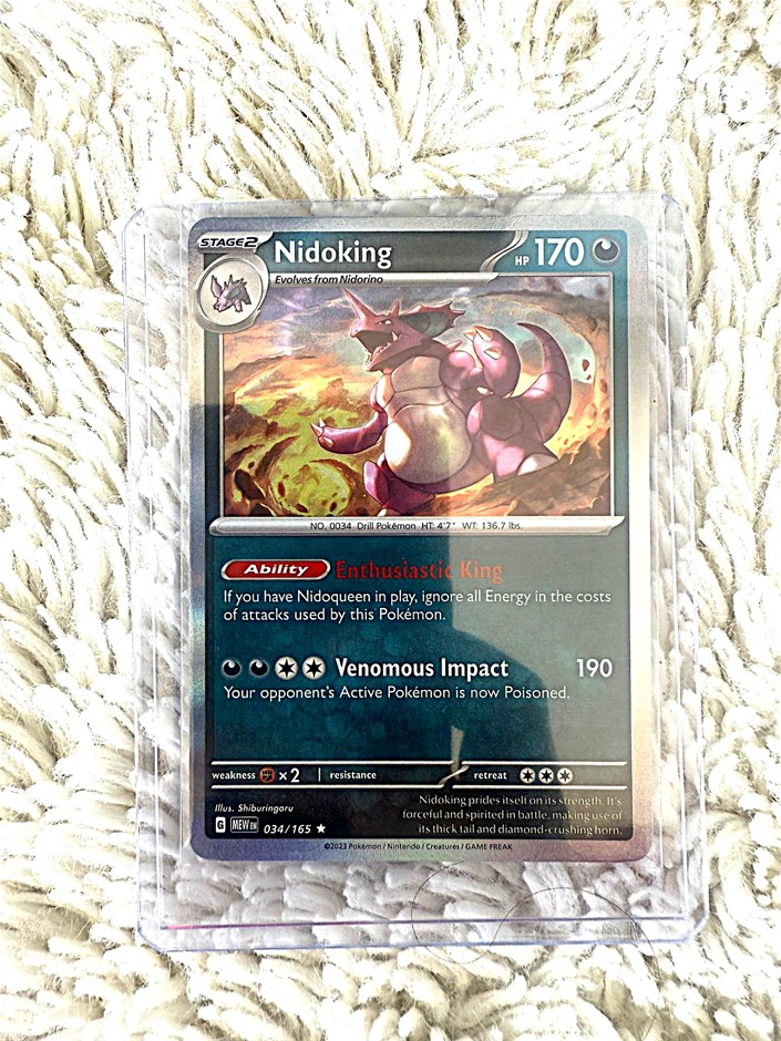 Nidoking Rare Holo English 034/165