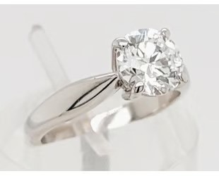 1.50ct Round Dia. D/VS2 With GIA Cert. Ring Platinum