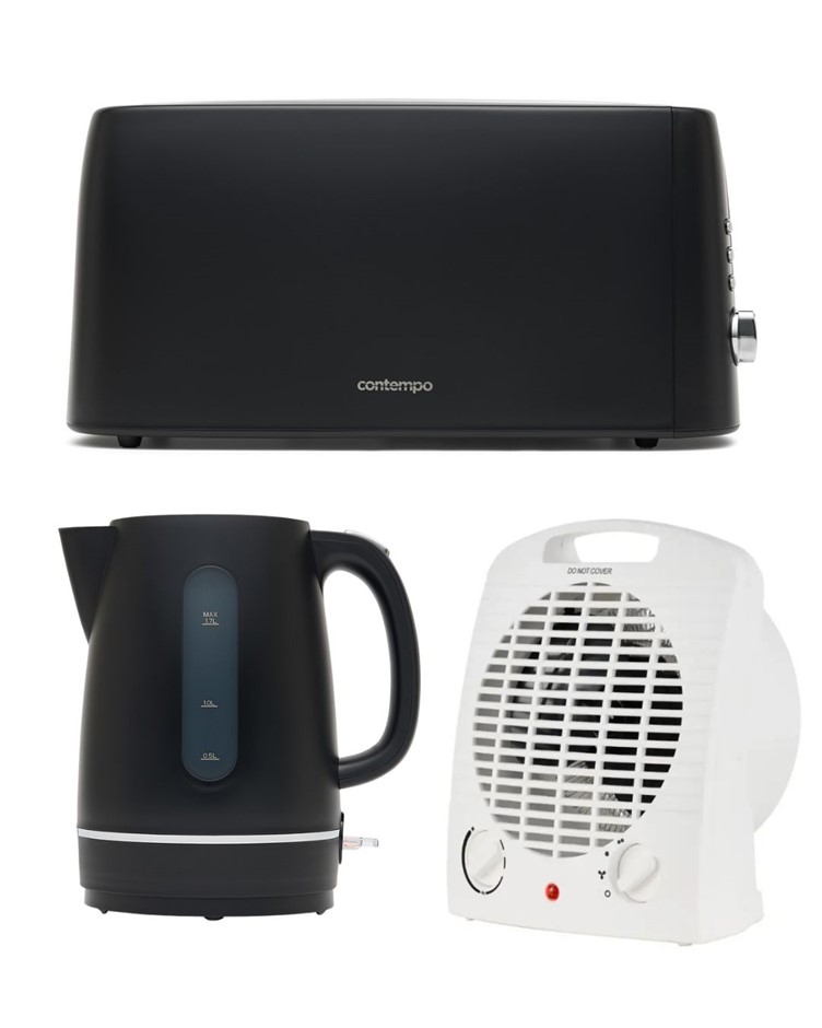 BUNDLE: GOLADAIR Select Upright Fan Heater 2000W NB: Minor Use, Not in Orig