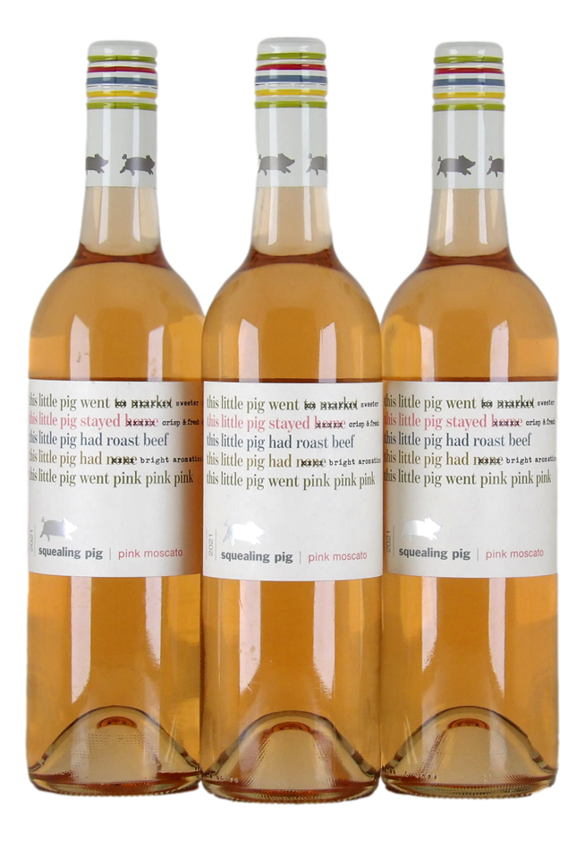 Squealing Pig Pink Moscato 2021 (3x 750mL)