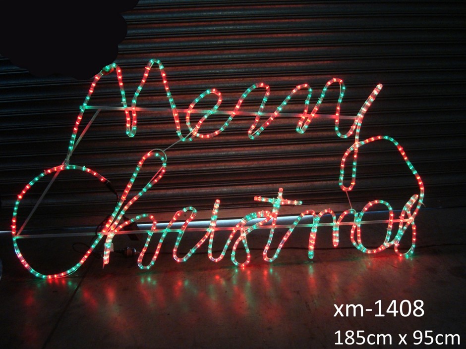 Christmas Light - Merry Christmas large 95cm H x 185cm W - NEW xm-1408