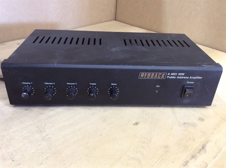 Redback A 4031 30W Public Address Amplifier