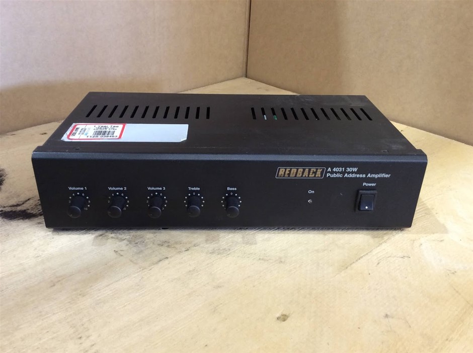 Redback A 4031 30W Public Address Amplifier