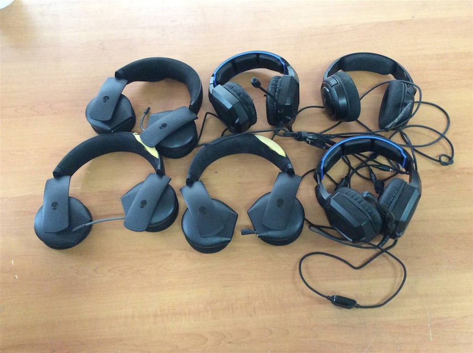 Alienware/HP Mix Model Gaming Headset (Lot of 6)