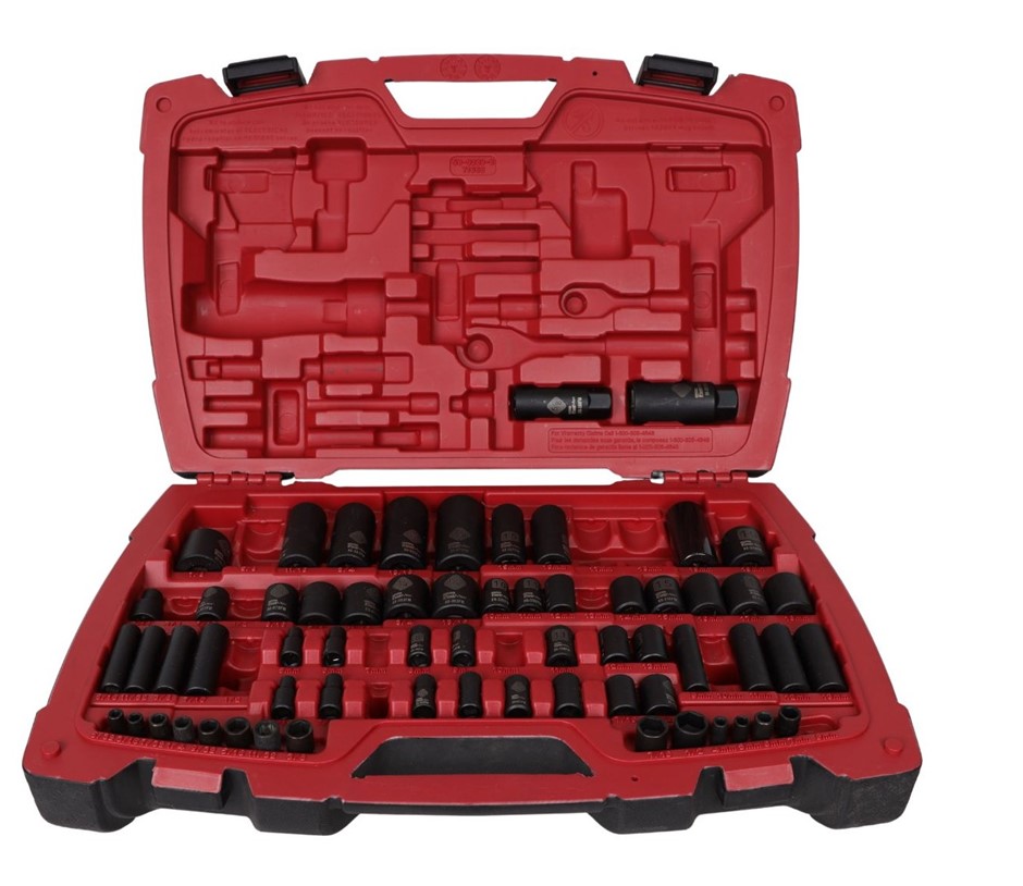 64 x Mixed STANLEY FatMax Impact Sockets, Metric and Imperial, In Blow Moul