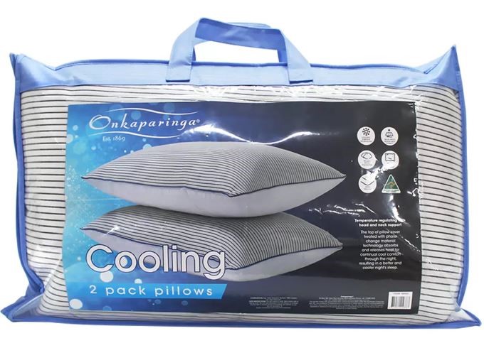 ONKAPARINGA 2pk Cooling Pillow. N.B: Not in original packaging.