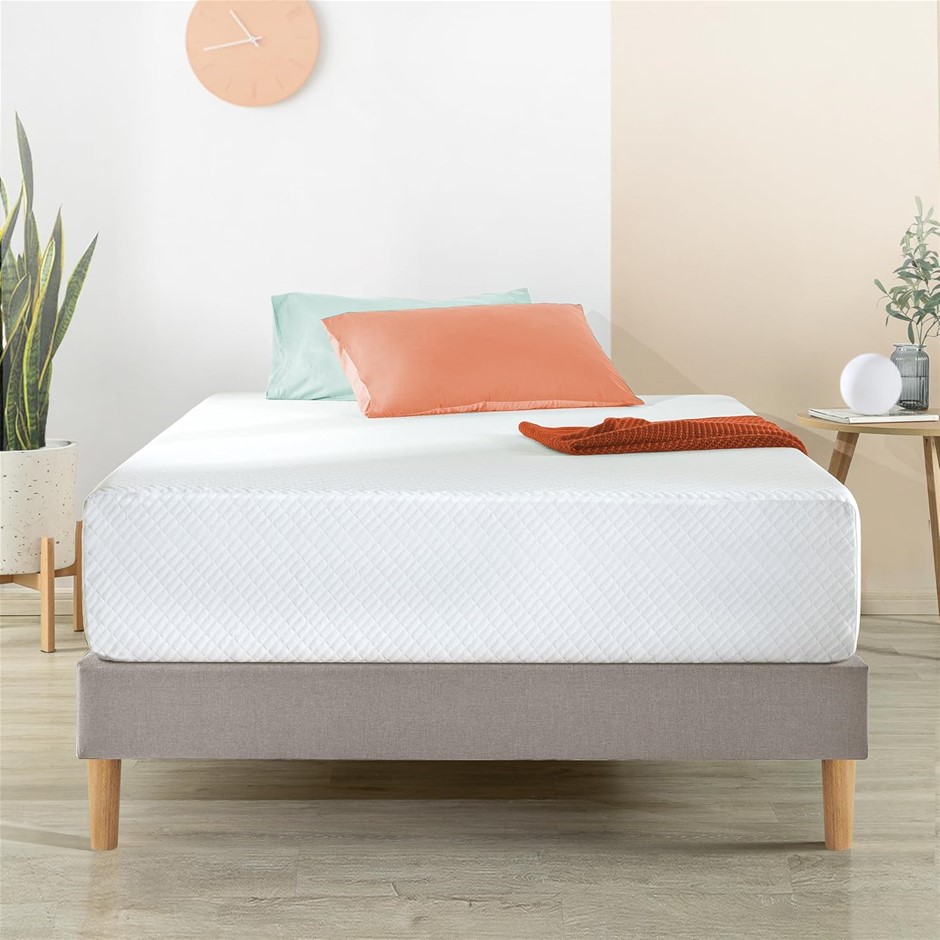 ZINUS Green Tea Memory Foam Mattress, Antibacterial High Density Pressure R