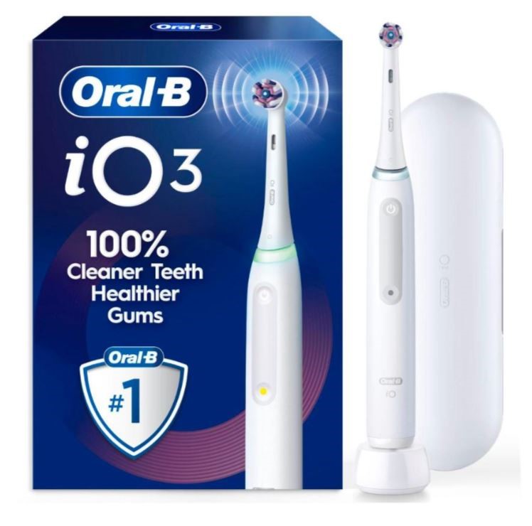 ORAL-B iO3 Clean & Whiten Electric Toothbrush, Model iOG3.1E9.1K, White. N.
