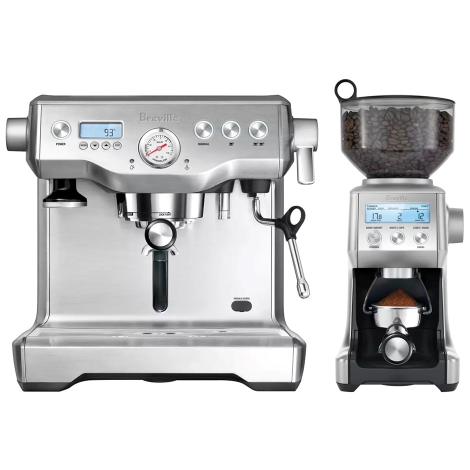 BREVILLE Dynamic Duo Dual Boiler Coffee Machine With Smart Grinder Pro, Mod