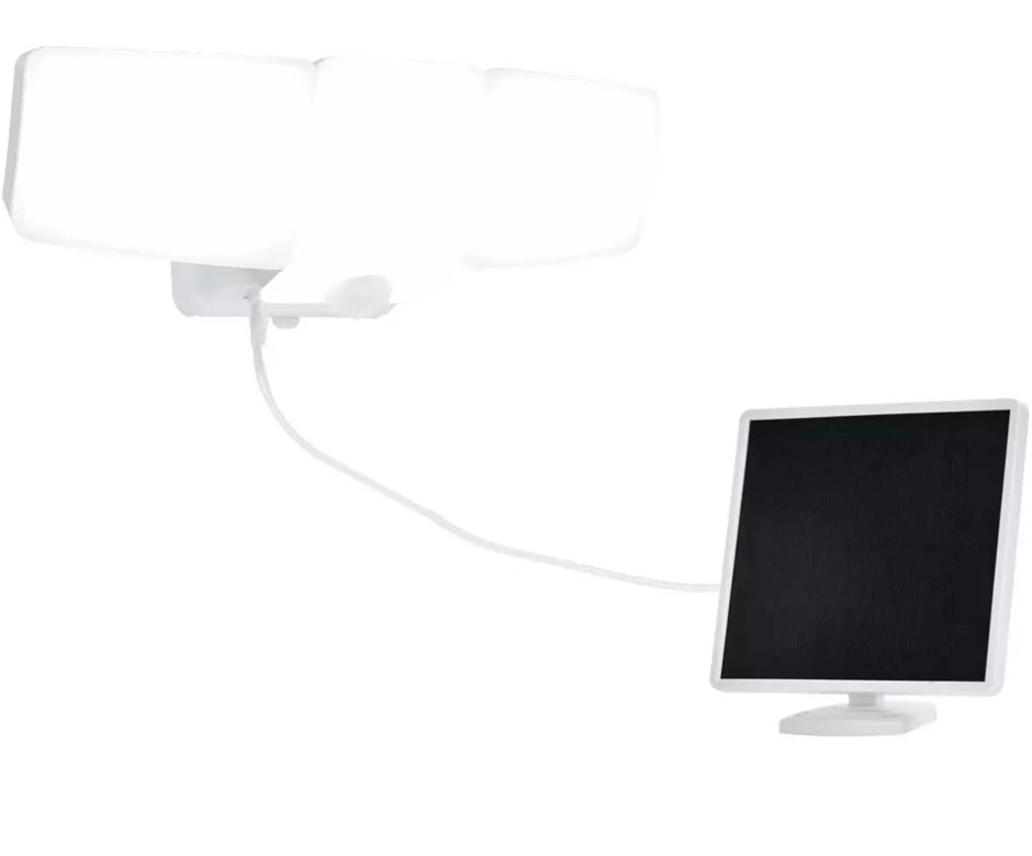 LUTEC Motion Activated Solar Security LED Light. NB: Ex-Display Unit, Still