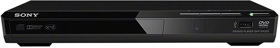 SONY DVPSR370 Compact CD/DVD Home Media Disc Plater, With USB, Black. NB: U