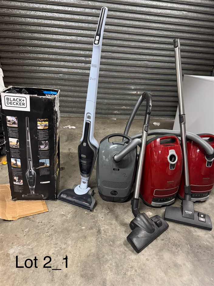 Miele and Black and Decker Vaccum Cleaners