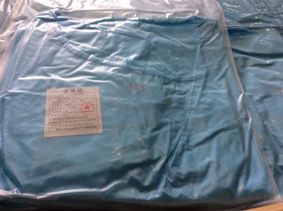AMG0020 Disposable Medical Surgical Gown Disposable XX Large - New