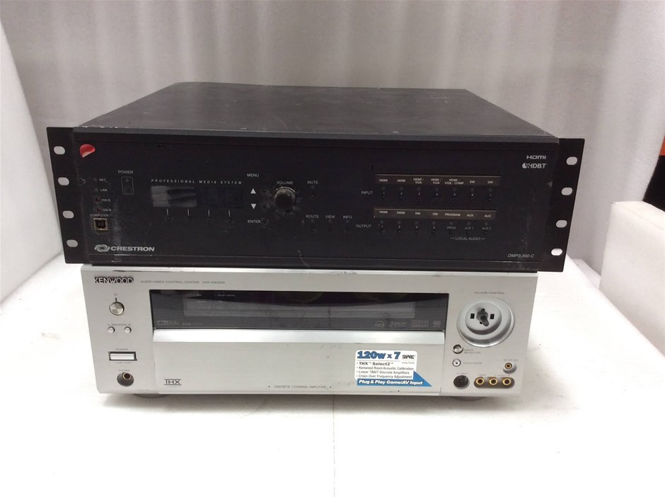 Crestron Presentation System + Kenwood Audio-Video Control (Lot of 2)