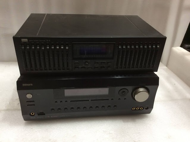 Integra DRX-4 AV Receiver&Sansui SE-8 Stereo Graphic Equalizer (Lot of 2)