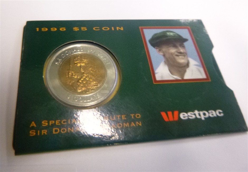 Sir Donald Bradman Cricket Collector $5 Coin