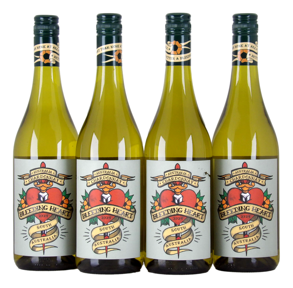 Bleeding Heart Chardonnay 2024 (4x 750mL), South Australia