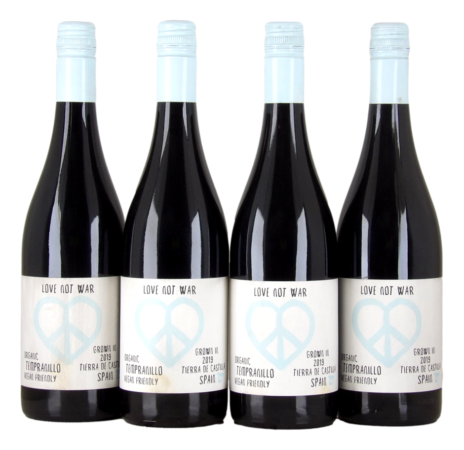 Love not War Tempranillo 2019 (4x 750mL), Spain