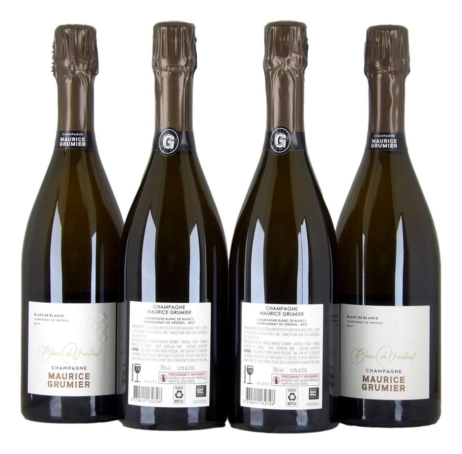Maurice Grumier Blanc de Blancs NV (4x 750mL), Champagne