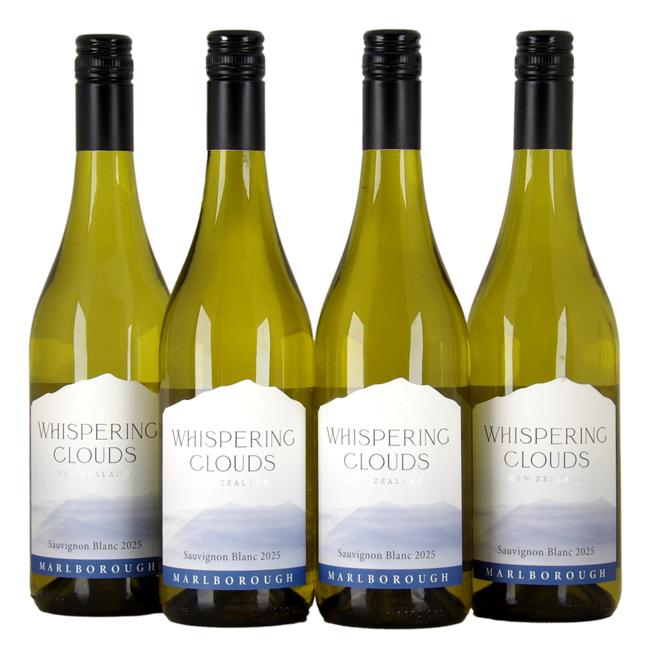Whispering Clouds Sauvignon Blanc 2025 (4x 750mL), Marlborough