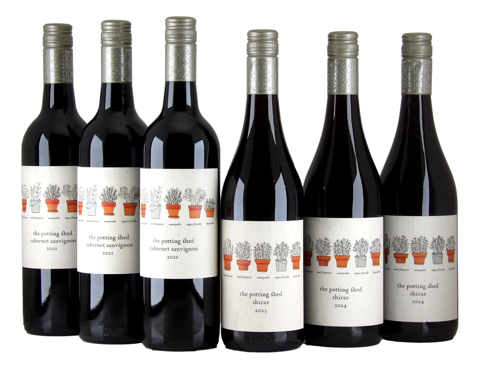 Mixed Potting Shed Red Wine Pack (6x 750mL) SA