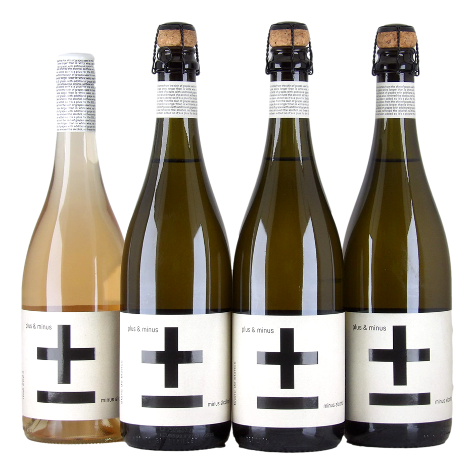 Mixed Plus & Minus Wine (Zero Alcohol) Pack (4x 750mL)
