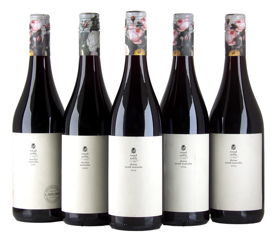 Mixed Tread Softly Red Wine Pack (5x 750mL) SA